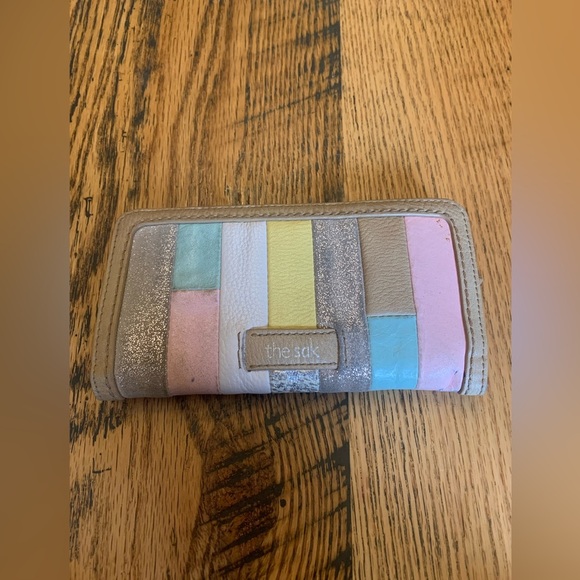 The sak patchwork pastel wallet leather grunge - Picture 1 of 9